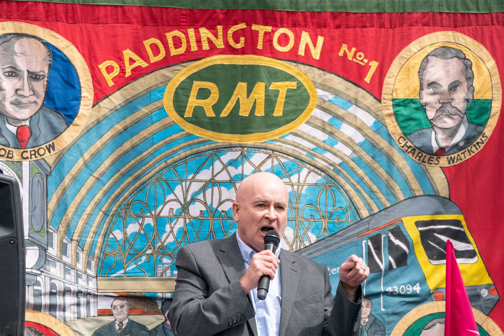 RMT general secretary, Mick Lynch (Dominic Lipinski/PA)