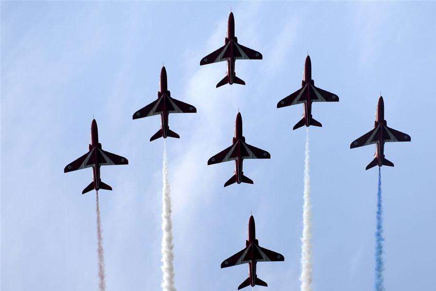 The Red Arrows - returning to Folkestone Airshow.