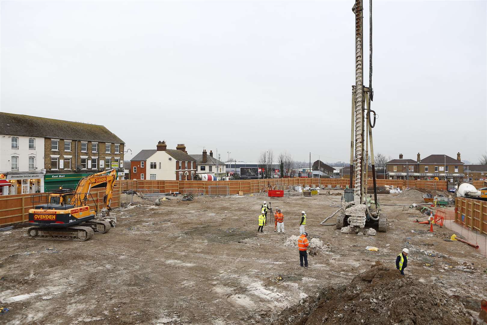 Work on Sittingbourne's new leisure quarter is well underway. Picture: Andy Jones