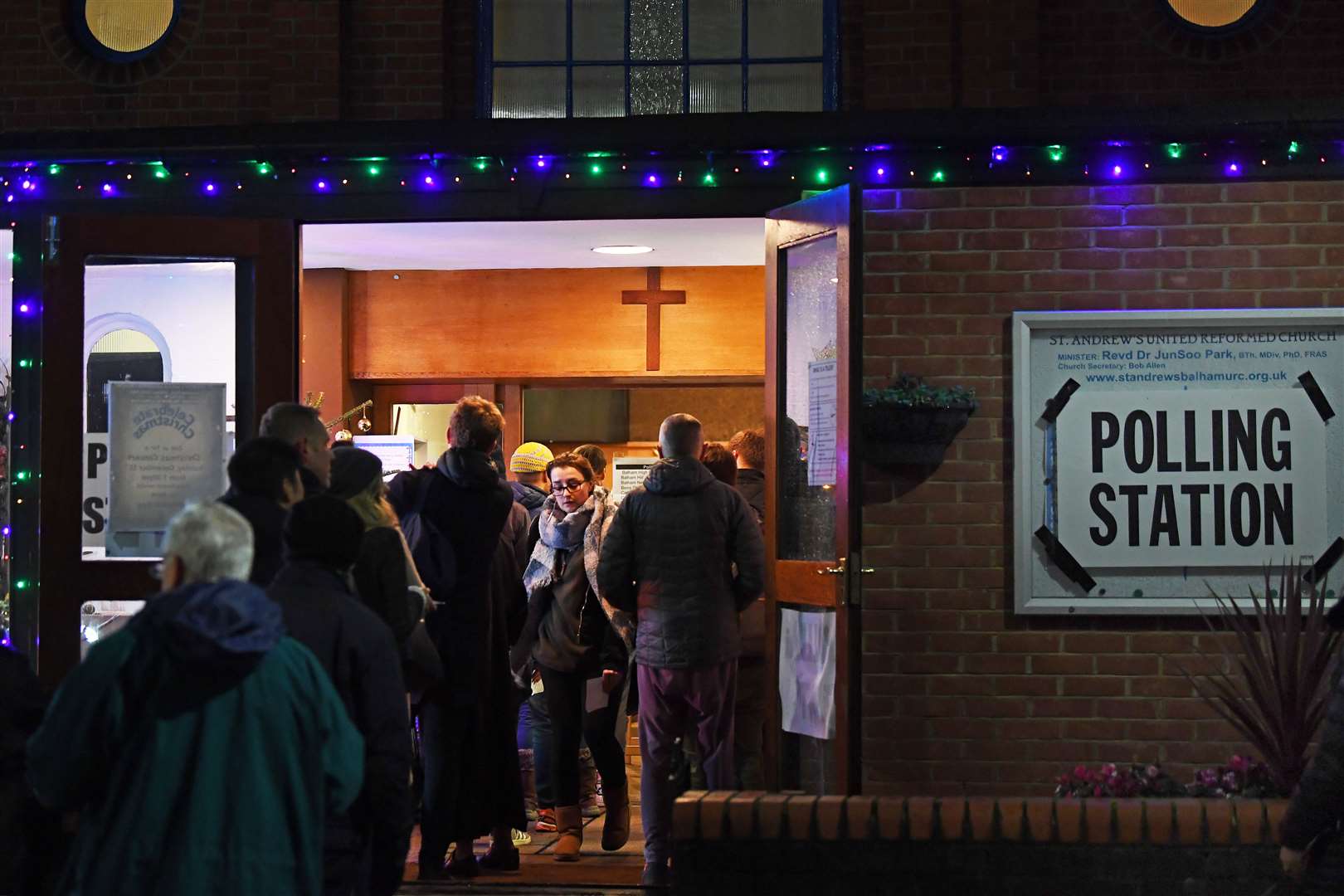 You can vote as long as you are in the queue by 10pm (Victoria Jones/PA)