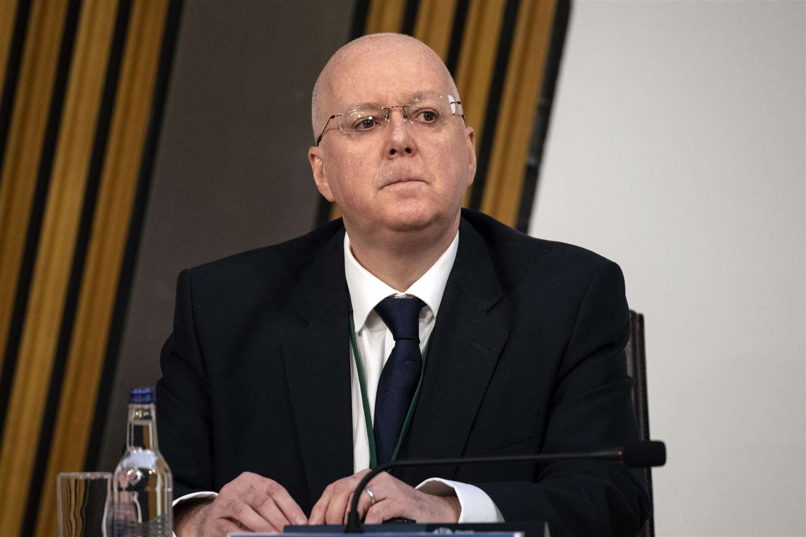 SNP chief executive Peter Murrell giving evidence to the committee (Andy Buchanan/PA)