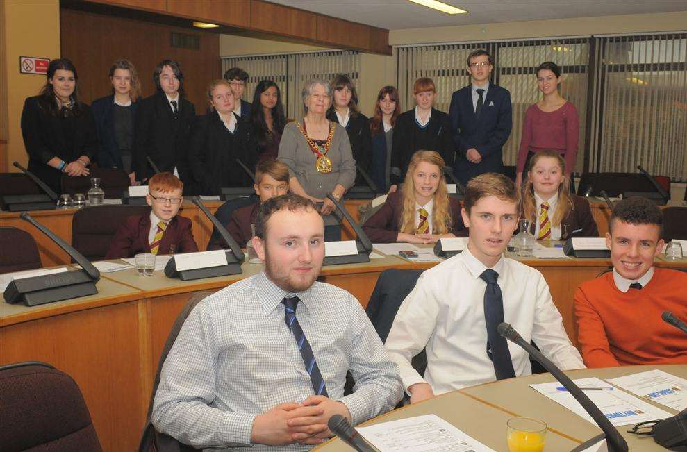 Swale Youth Forum members at their latest meeting