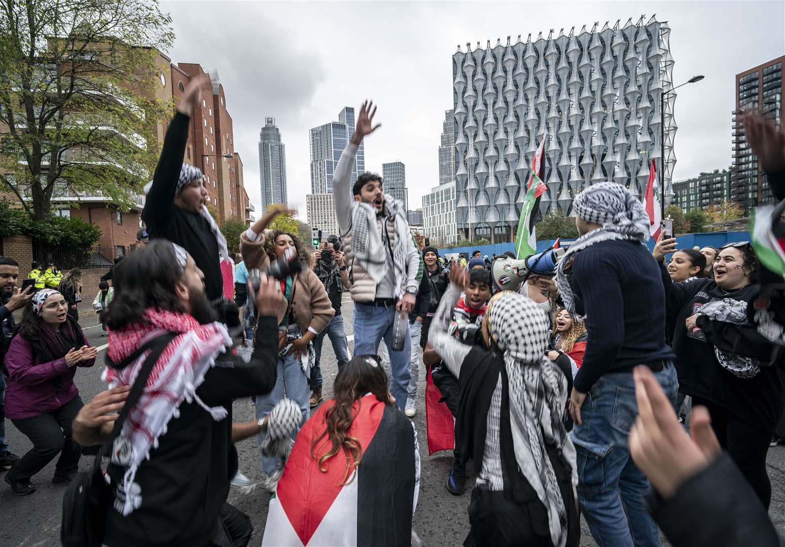 The Palestine Solidarity Campaign rally took place in central London (Jeff Moore/PA)