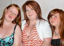 Super slimmer Colette Hall from Ashford with her sisters Roisin and Ellis
