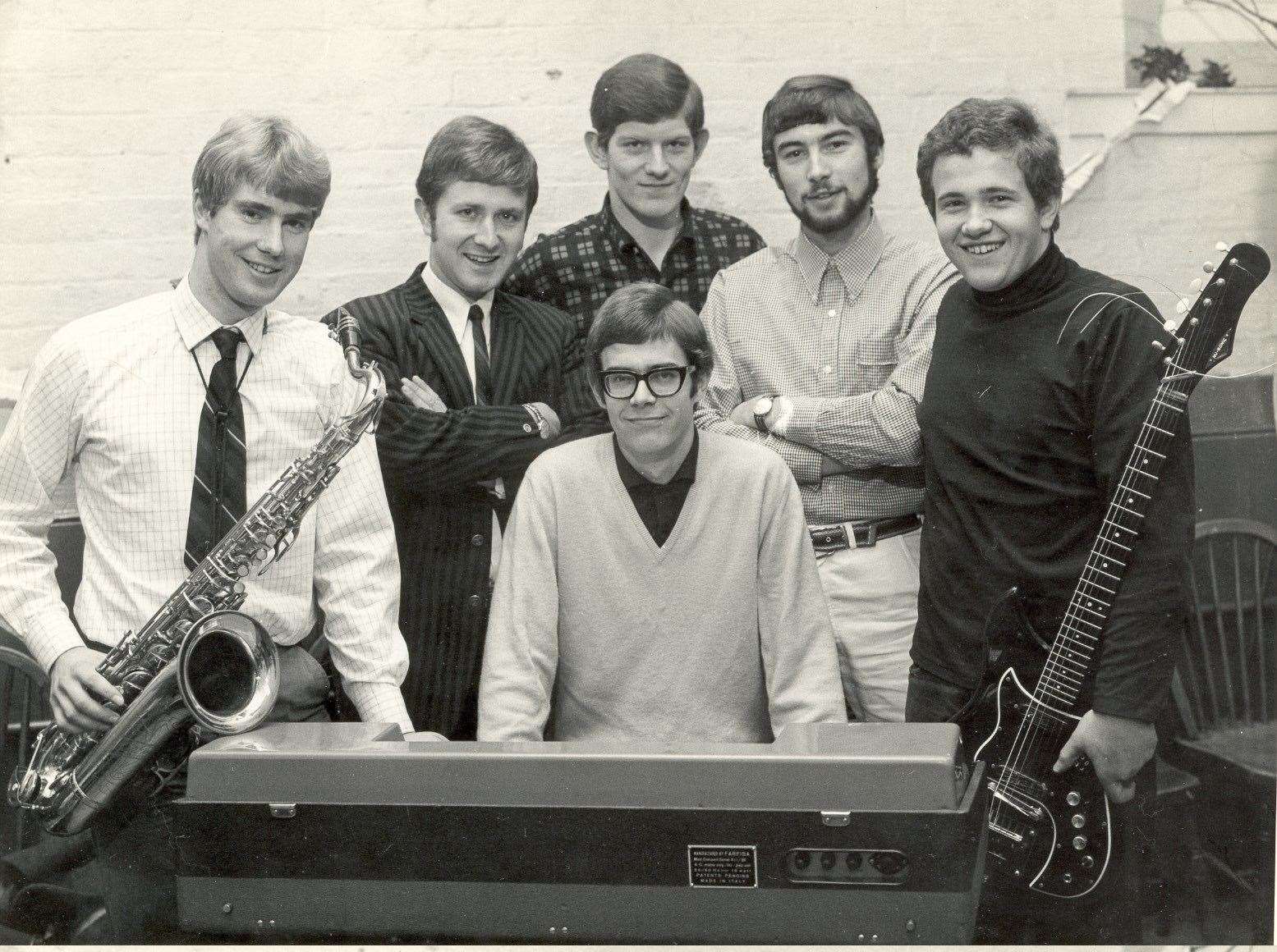 One of the changing line-ups for the Poor Boys Soul Band, from left Dick Naylor, Phil Bingham, Dave Hills, Nigel Archer, Bob Lamb and Mark Pentecost