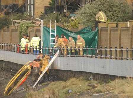 The emergency services at the scene. Picture: BARRY CRAYFORD