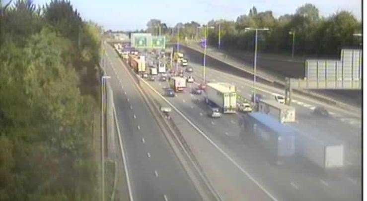 There are delays on the M25. Photo: National Highways