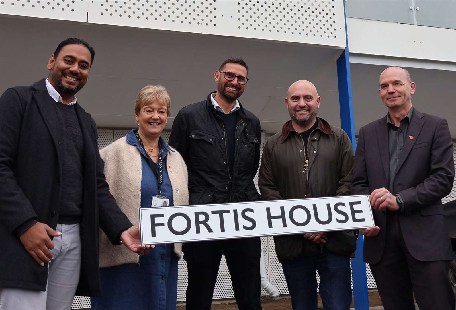 ABC leader Cllr Noel Ovenden (right) and ABC chief executive Tracey Kerly were joined at Fortis House by ZED POD directors. Picture: ABC