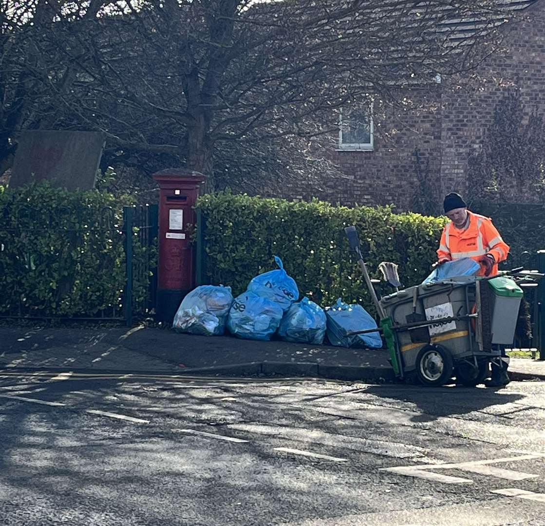 Medway Council does it's best to keep the roads in Chatham tidy