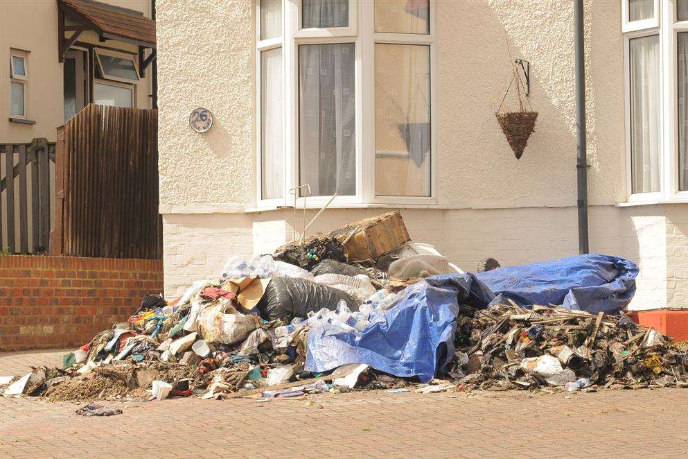 Lightning struck the house on Vale Road