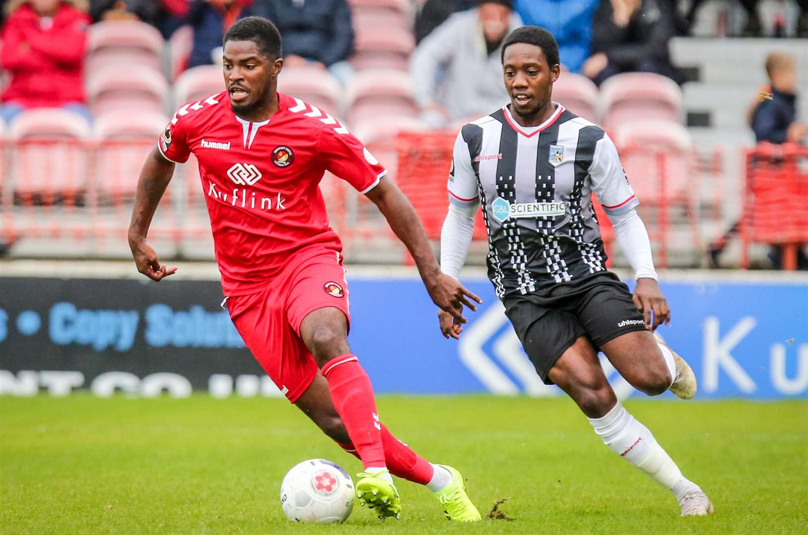 Andre Blackman gets forward down the left wing. Picture: Matthew Walker