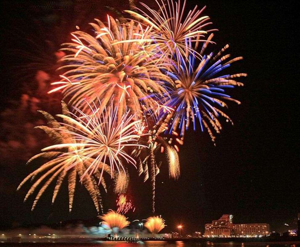 The original picture used by Folkestone Harbour Arm to promote the fireworks display. Picture: AJ Fuggle Photography