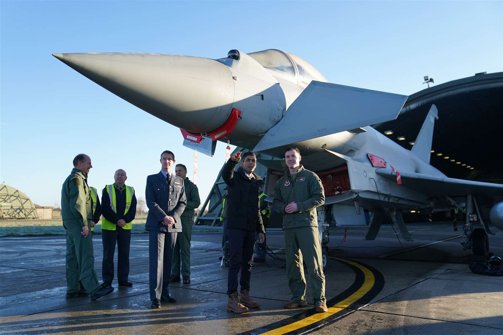 The Tempest is designed to replace the RAF Typhoon fighter jet (Joe Giddens/PA)