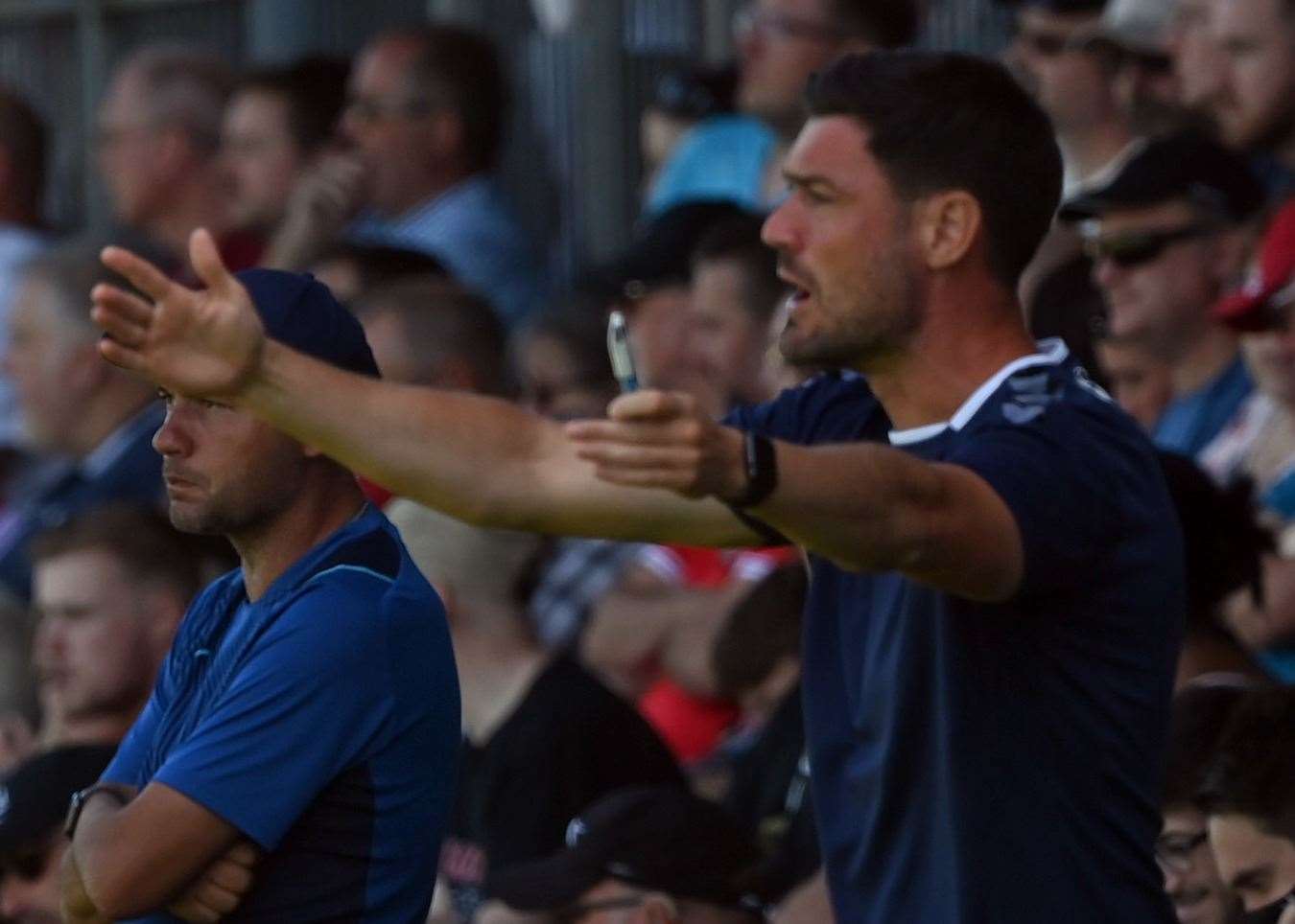 Charlton first-team boss Johnnie Jackson on the touchline during a pre-season friendly at Princes Park last summer. Picture: Keith Gillard