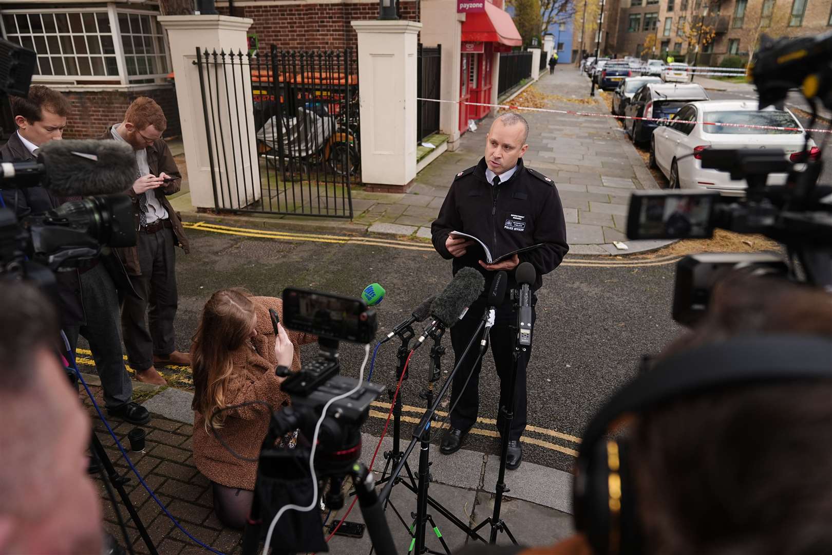 Superintendent Owen Renowden speaking to the media on Monday (Aaron Chown/PA)