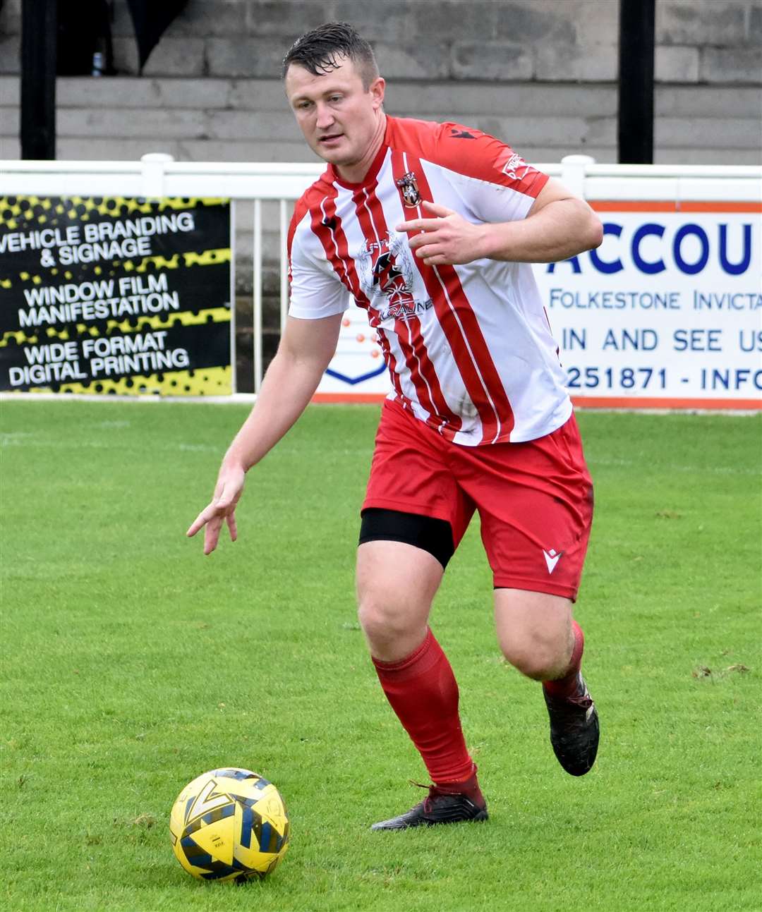 Ian Gayle replaced Callum Davies, now of Faversham, as Folkestone captain last term and has kept the armband this season. Randolph File