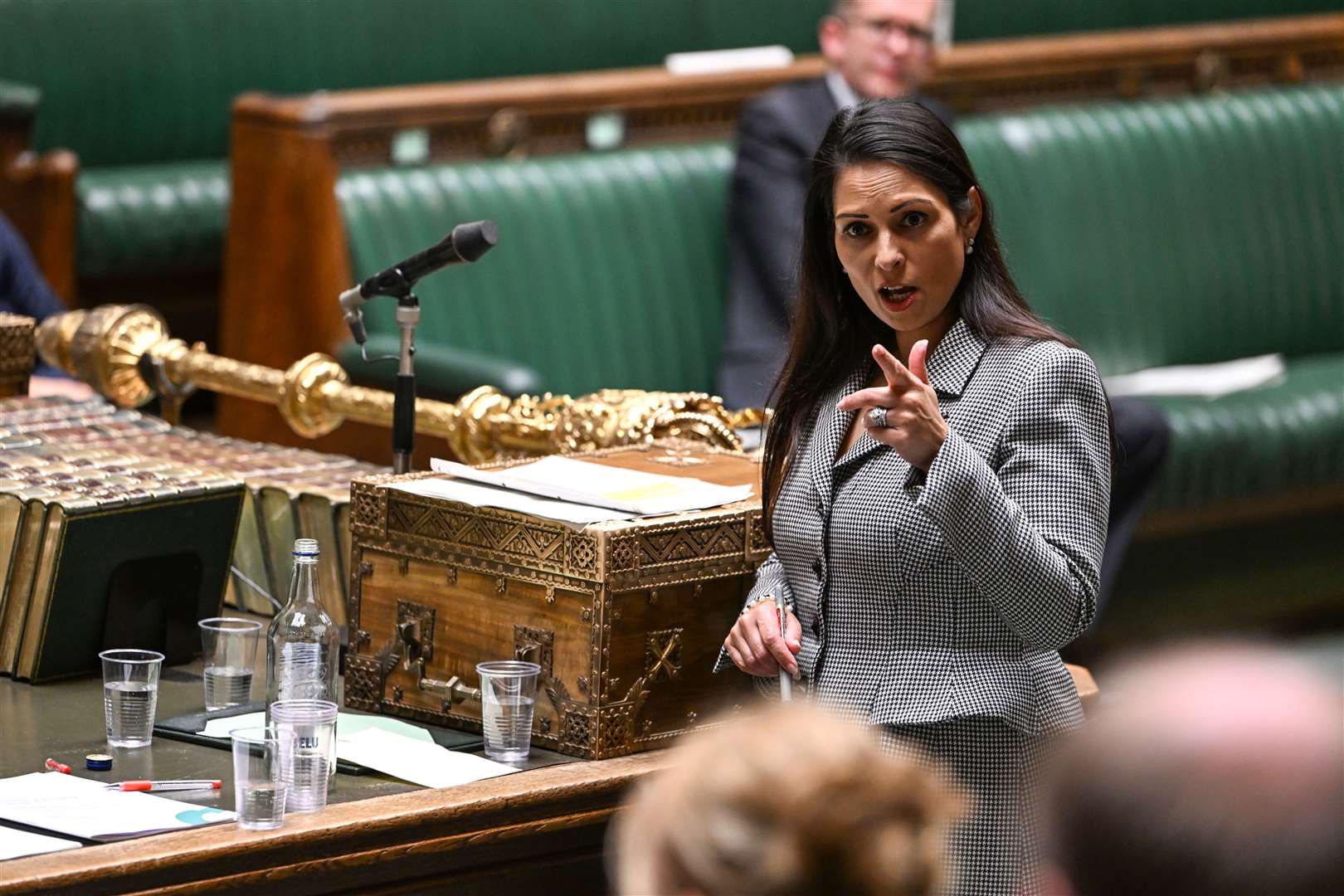 Former home secretary Priti Patel making a statement to MPs (UK Parliament/Jessica Taylor)