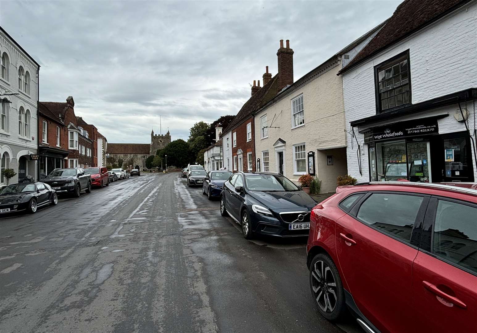 The pub can be found along Church Street in Wye, a main route in Wye