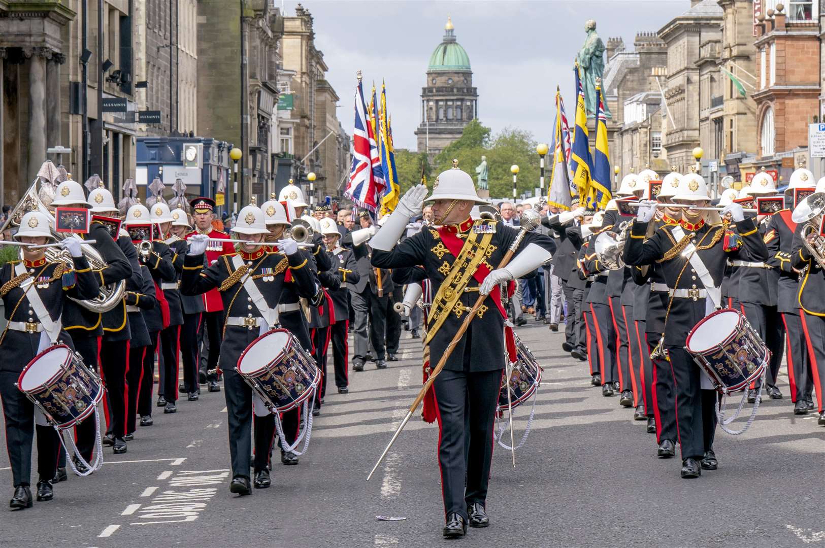 The Royal Marines Band (Jane Barlow/PA)