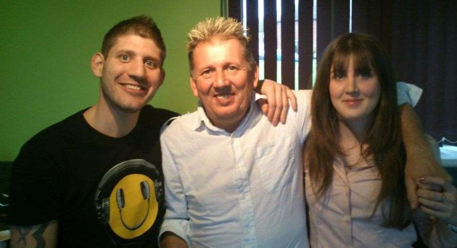 Daniel Fullagar was found dead in Spain, right, pictured with his dad Nick and sister Kirsty