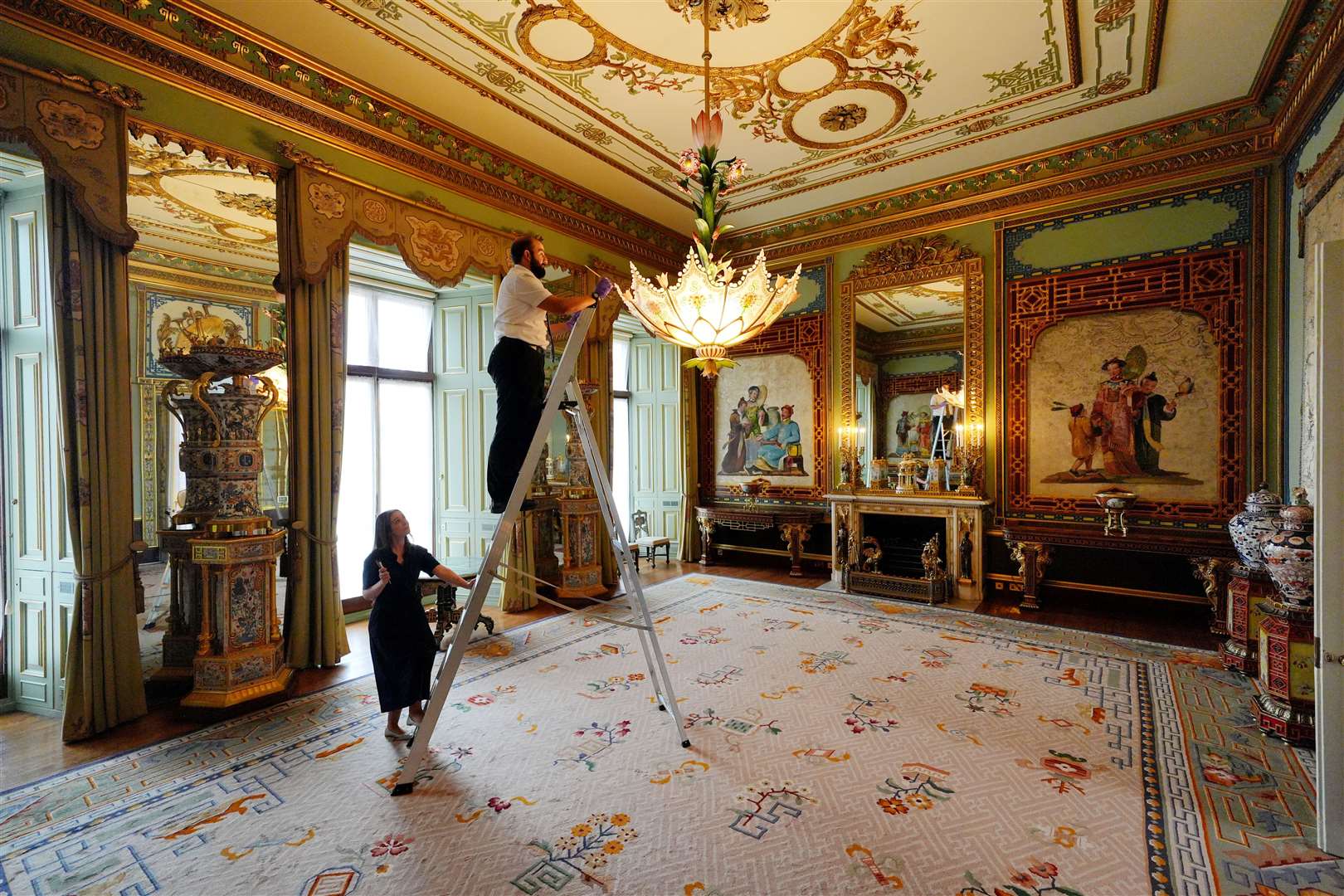 The Centre Room of the East Wing which leads to the palace balcony (Jonathan Brady/PA)