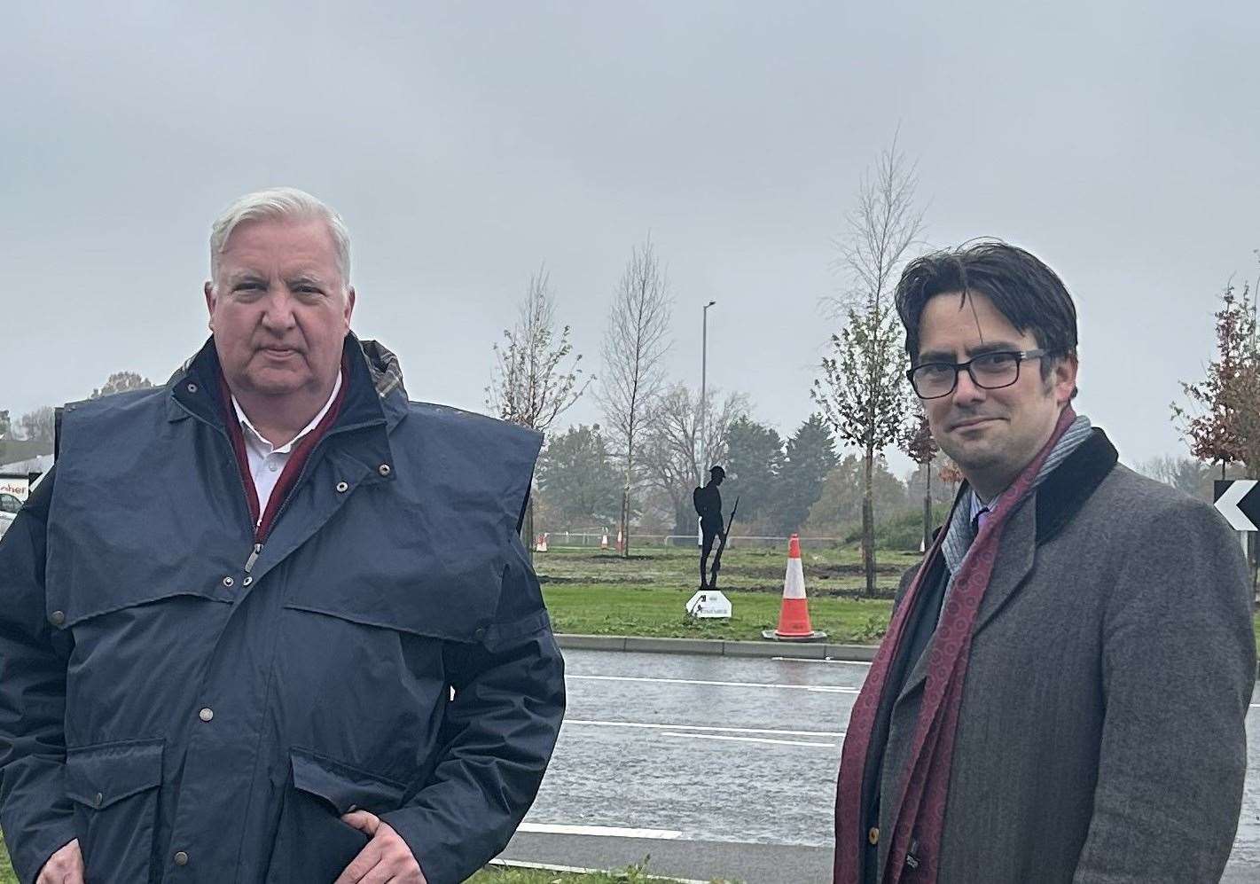 Left to right: Kent County Councillors Andrew Kennedy and Neil Baker. Picture: KCC