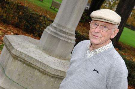 Guenther Duebel, who looks after The Meopham War Memorial Meopham