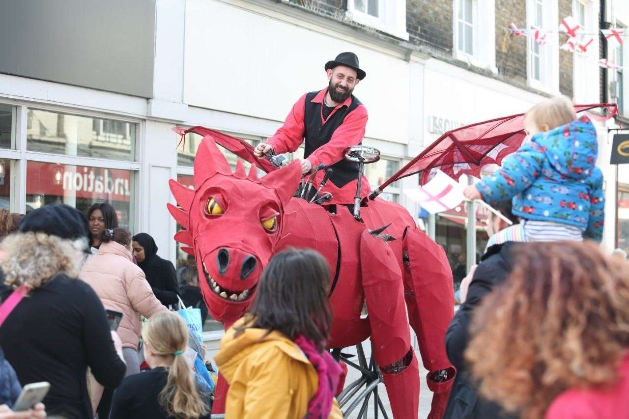 The St George's Day celebrations in Dartford Photo: Cohesion Plus