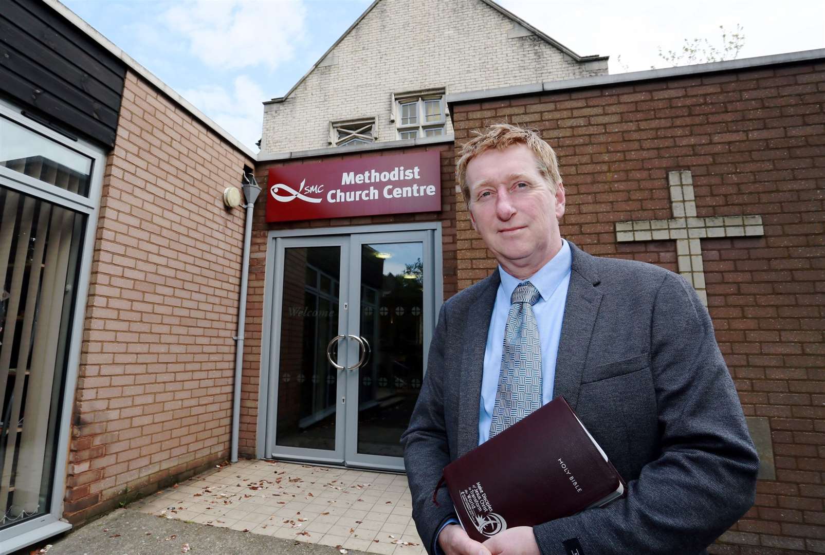 Robert Zachar outside Sittingbourne Methodist Church. Picture: Phil Lee