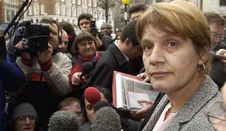 Stone's sister, Barbara, facing the media today after the hearing. She said: "I had hoped this Great British justice system would understand and see that he is innocent." Picture: PAUL DENNIS