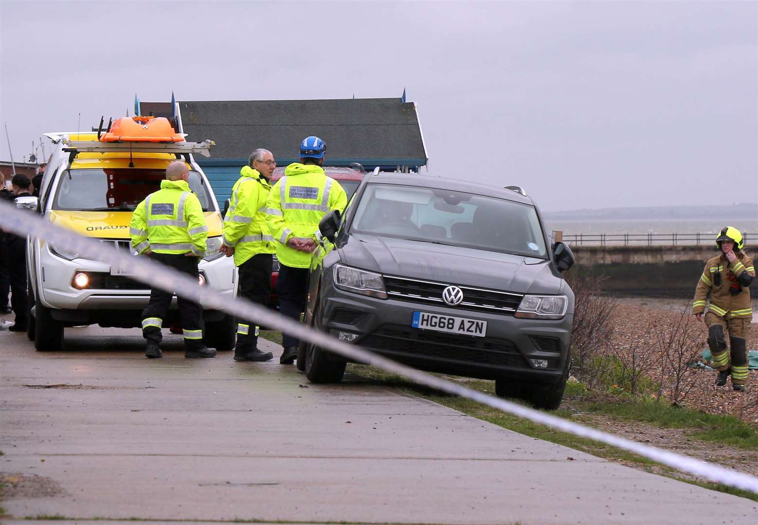 Emergency services at the scene in Herne Bay. Picture: UKNIP