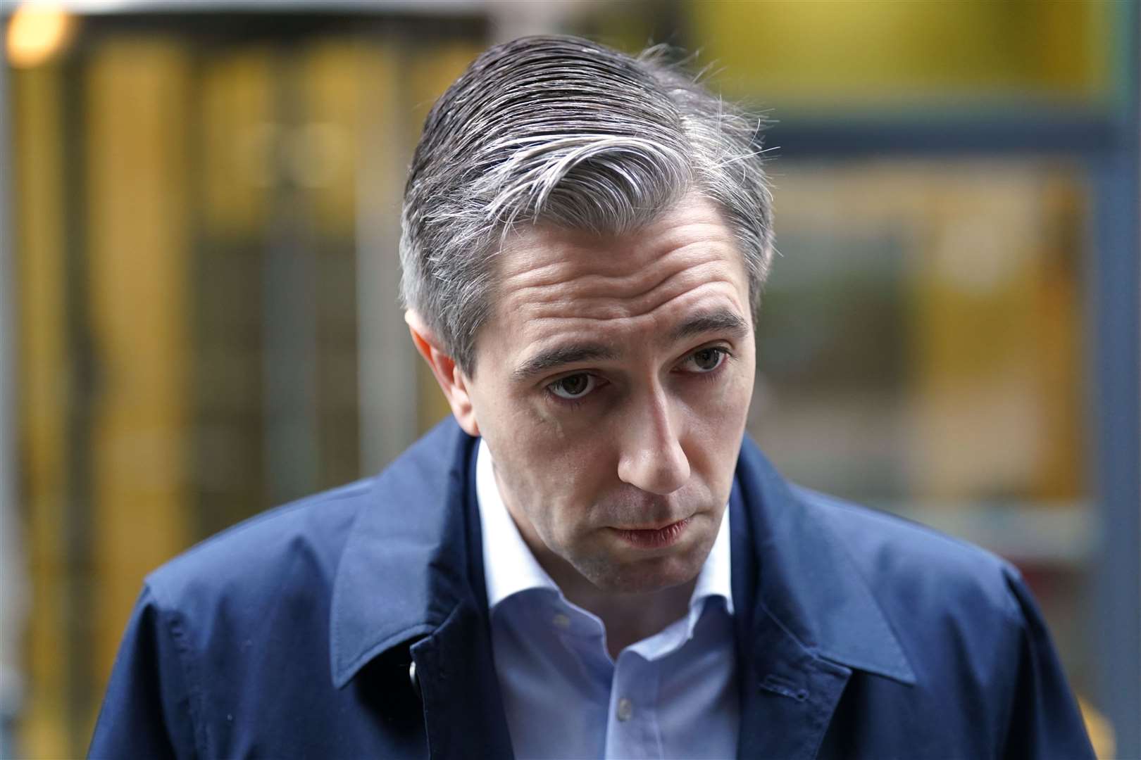 Simon Harris urged voters to choose ‘centrist’ parties (Brian Lawless/PA)