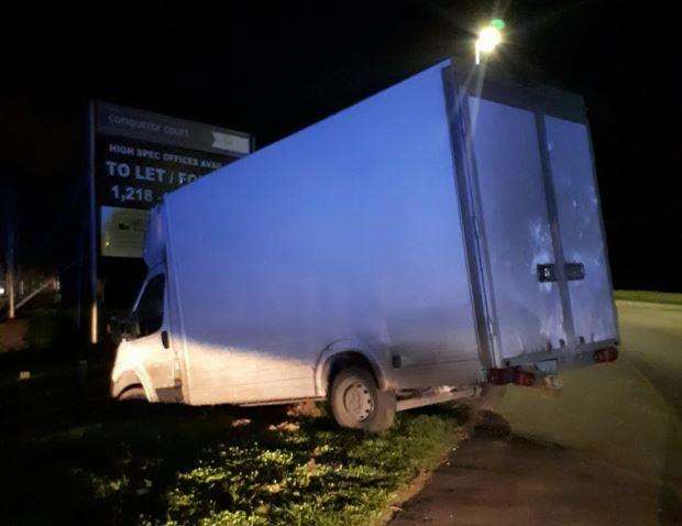 Police came across this crash in Sittingbourne Picture: Kent Police