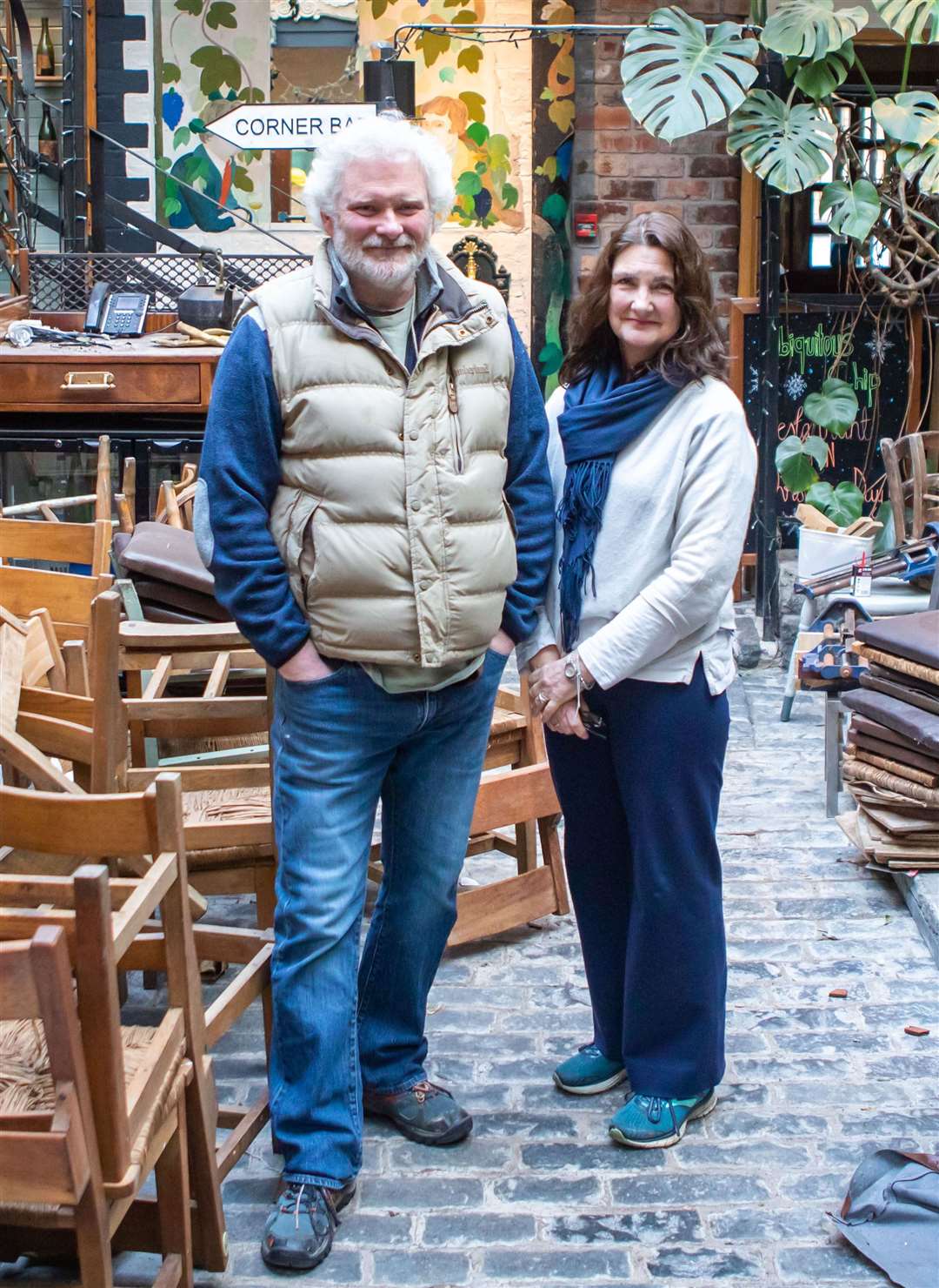 Colin Clydesdale and Carol Wright, owners of Ubiquitous Chip (Story Shop/PA)