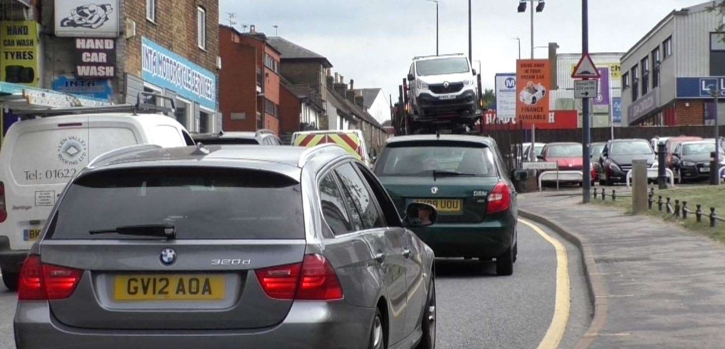 Congestion on Maidstone's Upper Stone Street