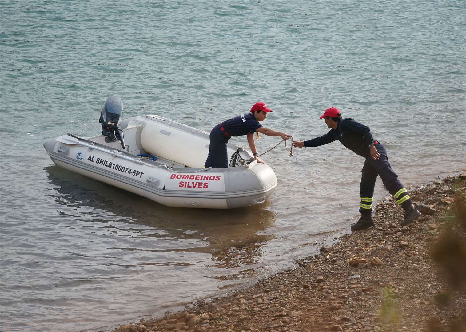 A no-fly zone has been put in place over the water and media and other onlookers are being kept a mile back from the site of the search, a newspaper said (Yui Mok/PA)