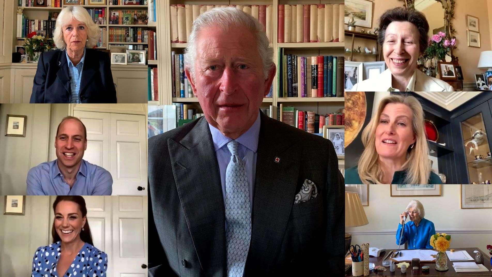 The royal family speaking to nurses for International Nurses Day (Kensington Palace/PA)