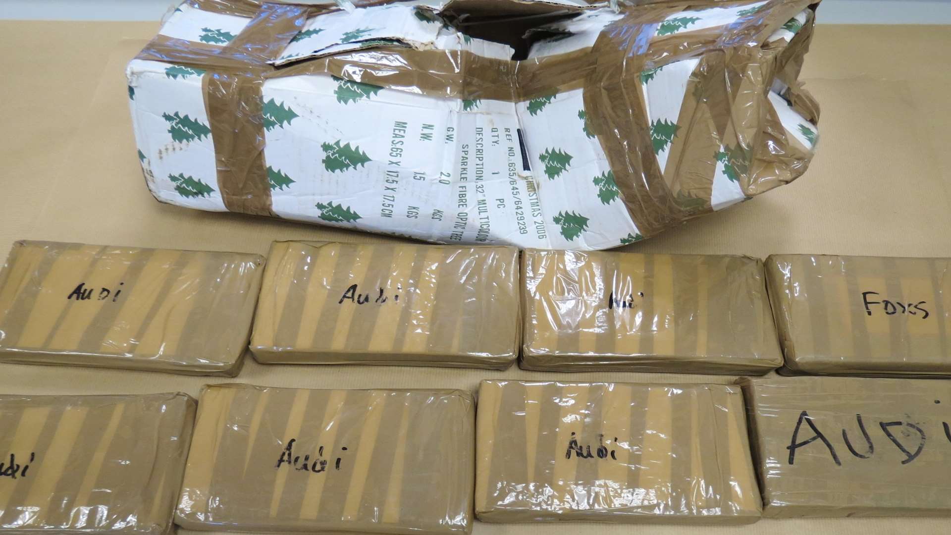 Police seized the cocaine