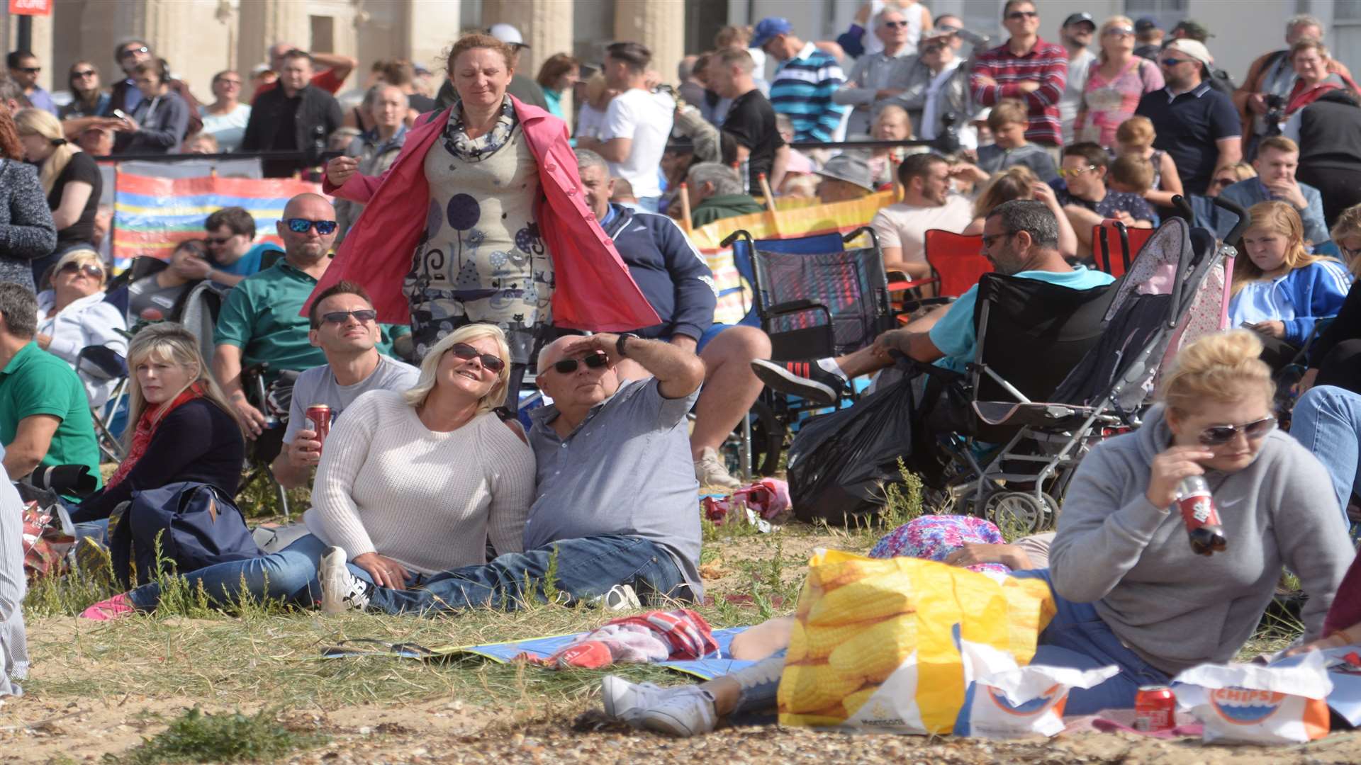 Spectators at the Herne Bay air show. Picture: Chris Davey