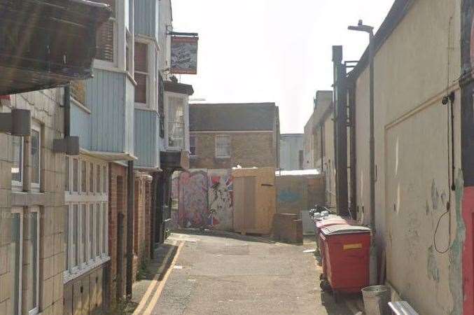 The incident happened in Mansion Street, Margate. Picture: Google