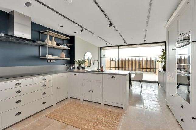 The kitchen inside the modern town house. Picture: Zoopla / Christopher Hodgson