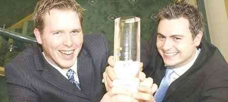 Richard Johnson, left, and Colin Outram, with their trophy. Pictures by Matthew Walker