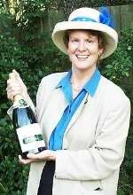 Alison Morton . . . Champagne winner