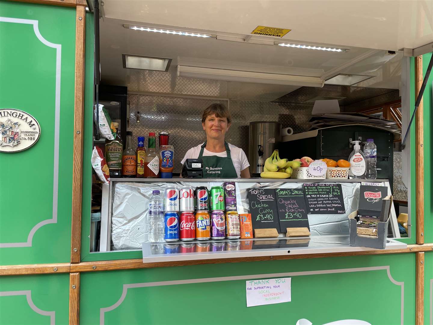 Birmingham street trader Leigh Paton said she could not wait for business to return to normal as the city marked so-called freedom day in England (Phil Barnett/PA)