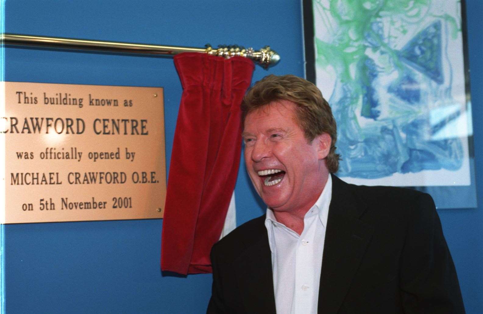 Michael Crawford opened the Crawford Centre in Sheerness on November 5, 2001