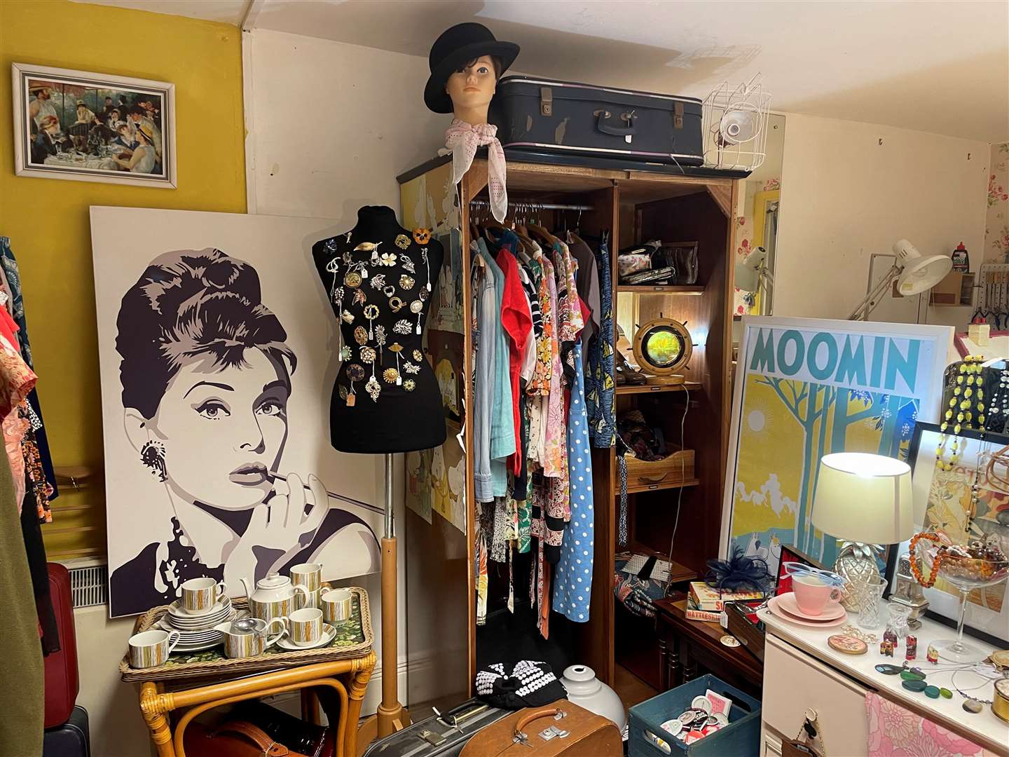 It sold vintage clothes, jewellery and posters
