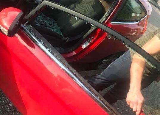 Hannah Temple's car was parked in Maple Gardens, Hersden when it was broken into on November 23. Picture: Hannah Temple