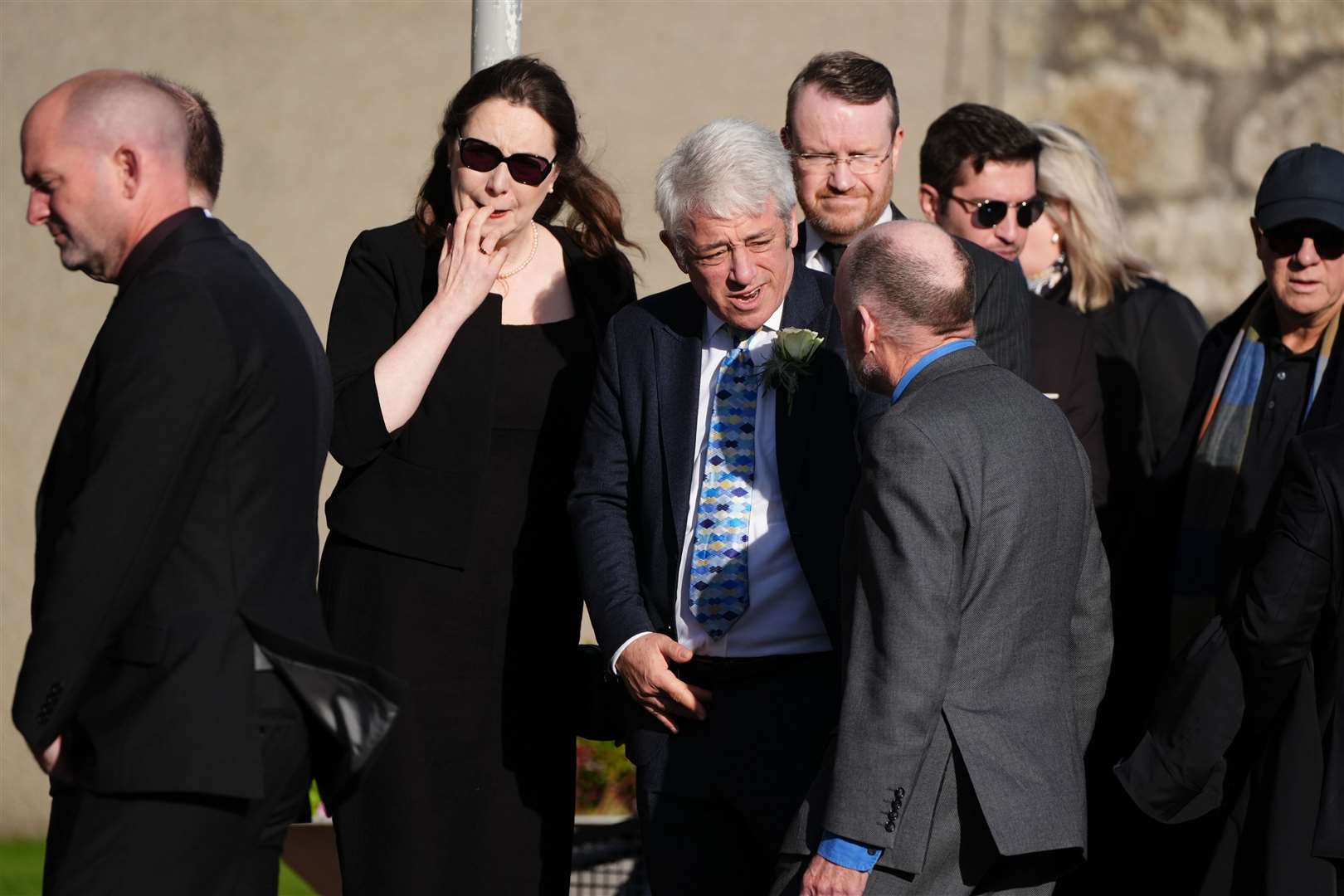 Former Commons Speaker John Bercow, centre, was among the mourners (Andrew Milligan/PA)