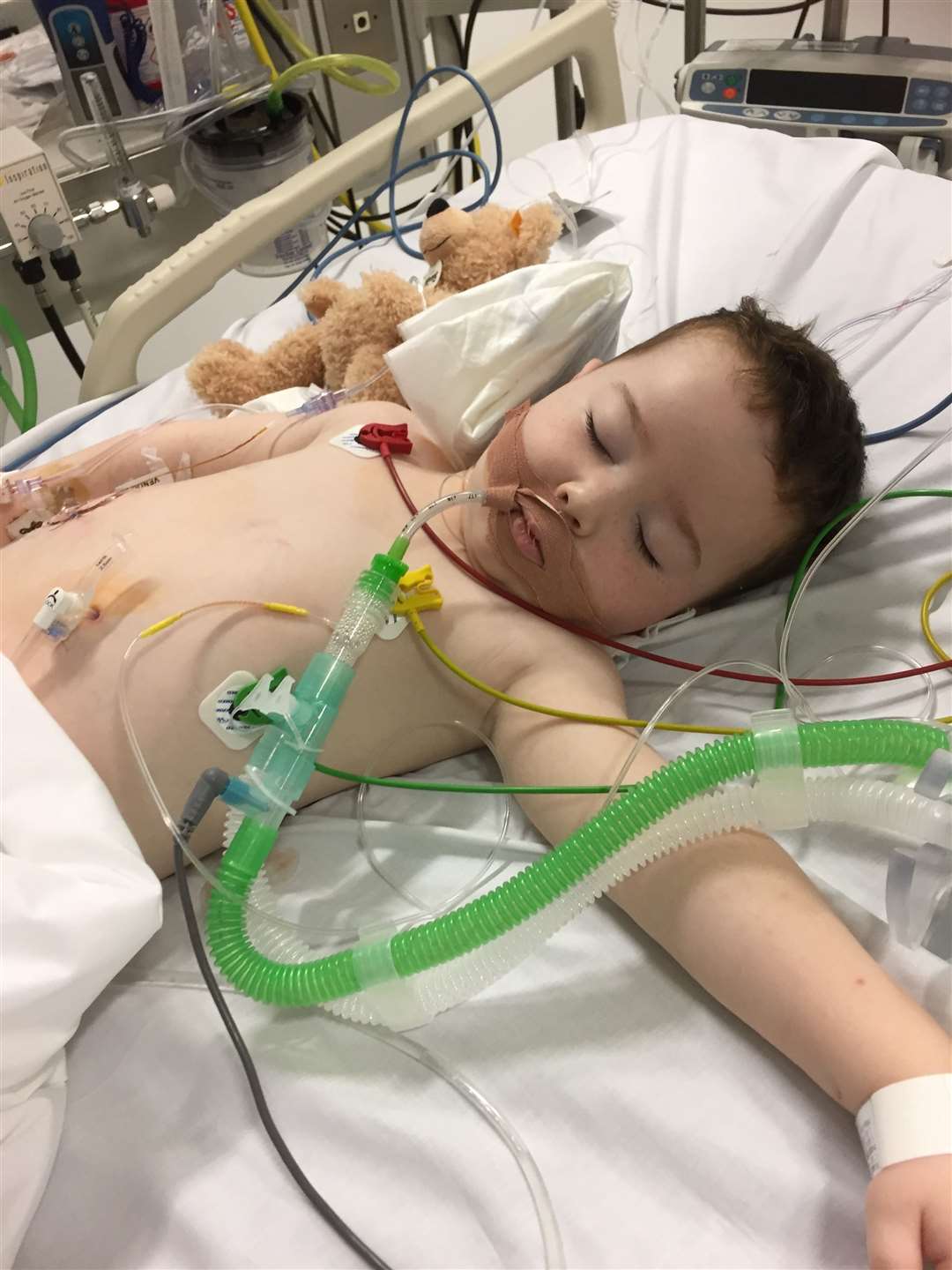 David following his transplant in 2016 (McKenna family/PA)