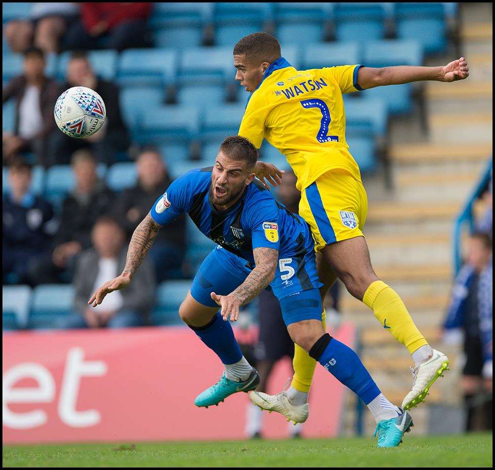 Gillingham v AFC Wimbledon match action Picture: Ady Kerry (4047332)